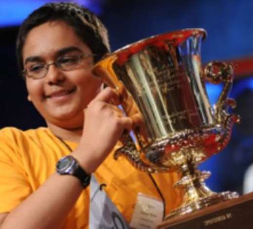 2009 Champion Speller with trophy